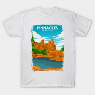 Pinnacles National Park Vintage Travel Poster T-Shirt